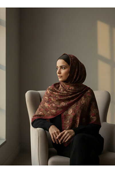 Onur Scarf - Camellia Scarf Merry Pattern Soft Scarf Most Trending Models Fas...