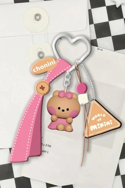 Miniso Minini Koleksiyon Dopamin Oturma Duruşu 3D Anahtarlık