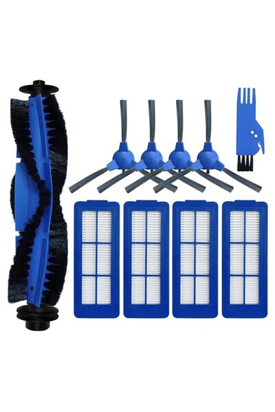 NO BRAND مناسب لمجموعة فلاتر الفرشاة البديلة، مناسب لـ Eufy RoboVac 11S Max 1...