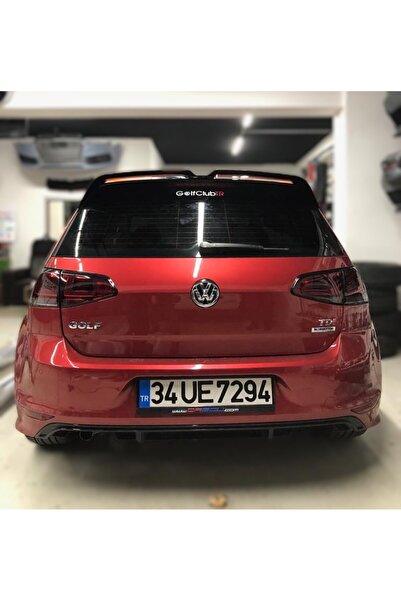 Tuning Vadisi Golf 7 R Arka Difüzör (Plastik) Parlak Siyah 2012 2013 2014 201...