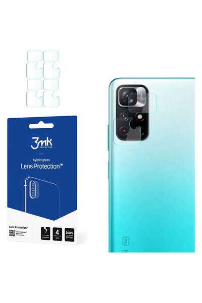 3MK Szkło x4 na kamerę obiektyw Protecția obiectivului pentru Xiaomi Redmi No...