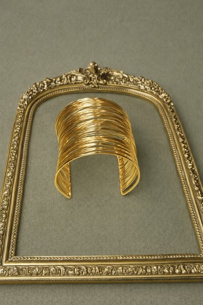 TAUPE Bijoux Arya Gold Color Multi-Strand Steel Bracelet