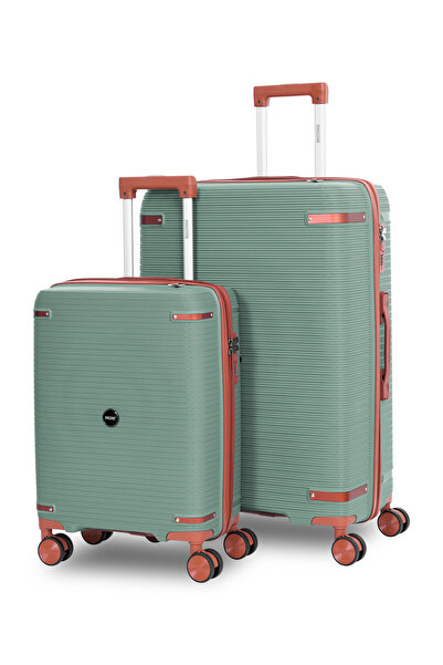 PARAJOHN Seravia 2-Piece Hardside Luggage Set – 10/30KG, 8-Wheel Polypropylen...