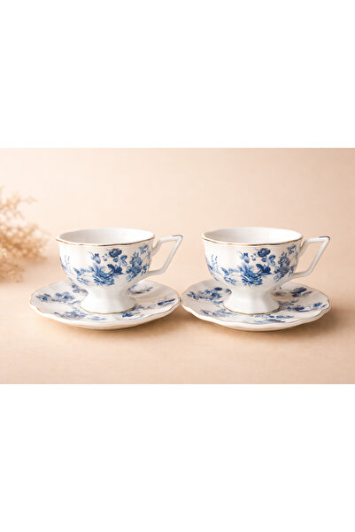 LEONEV 2-Person Flower Series Porcelain Cup 100 ml