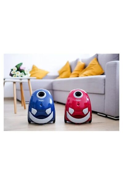 rosberg Aspirator cu geantă, 700 W, zgomot redus, 1,5 l, roșu