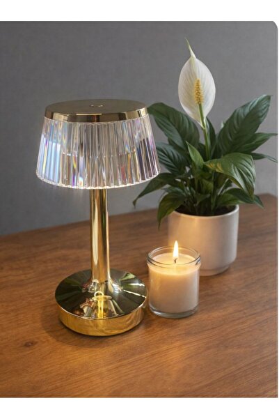 Cata RİO ŞARJLI-DOKUNMATİK-3 FARKLI IŞIK MODU-GOLD MASA LAMBASI