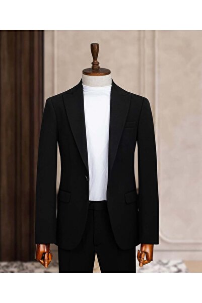 Taxi Giyim Üçlü Takım Elbise - Zara Kumaş - Siyah - TG3ZS12