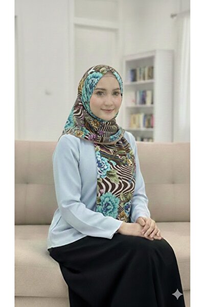 her evemağaza Printed Tulbent Scarf 100X100 cm