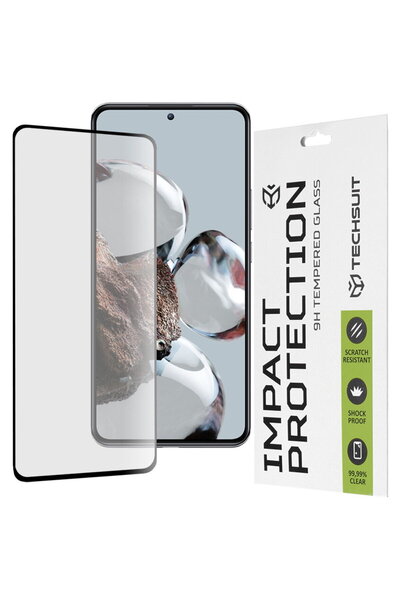 Techsuit Folie pentru Xiaomi 12T / 12T Pro - 111D Full Cover / Full Glue Glas...