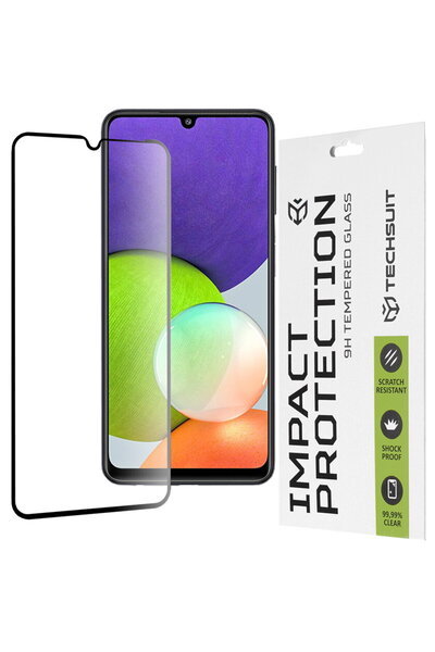 Techsuit Folie pentru Samsung Galaxy A22 4G / M22 4G - 111D Full Cover / Full...