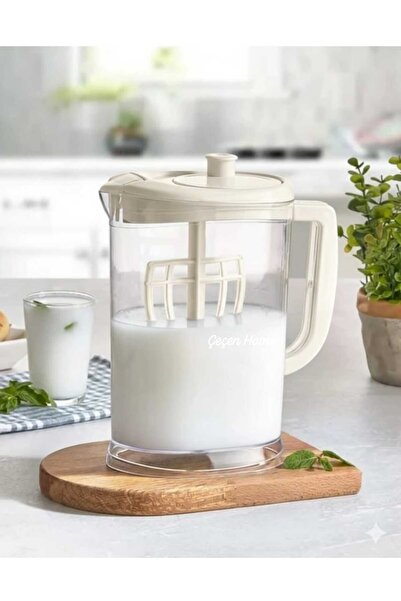 ÇEÇEN HOME Mikser Sürahi Ayran Sürahisi Ayran Yapma Sürahisi, Ayran Karıştırı...