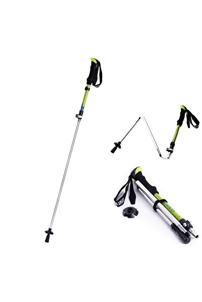 zola Bărț de trekking, lungime reglabilă 107-127 cm, aluminiu, verde