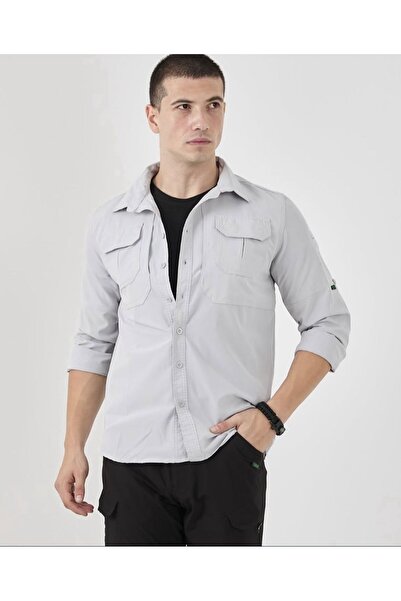 YENİLER Men's Tactical Outdoor Multi-Pocket Ventilated Lycra Shirt