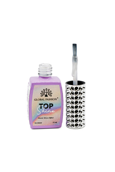 global fashion Top pentru unghii cu efect de oglinda „TOP SHINE” fără strat l...