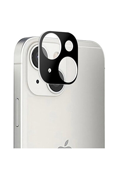 Techsuit Camera Film for iPhone 13 / 13 Mini - Full Camera Glass - Black