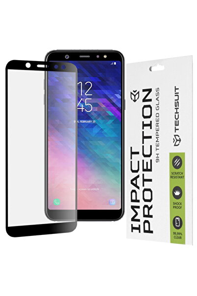 Techsuit Folie pentru Samsung Galaxy A6 2018 - 111D Full Cover / Full Glue Gl...