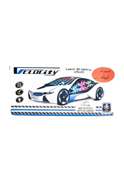 Rally لعبة سيارة تعمل بالبطارية مع مؤثرات إضاءة ثلاثية الأبعاد وصوت لبيك