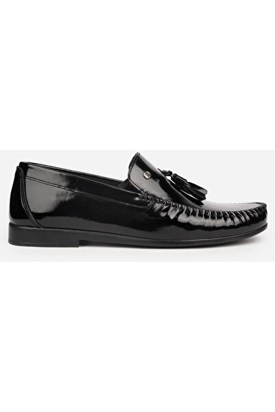 Pierre Cardin 1642617 Black Patent Leather Loafer Casual Men's Shoes