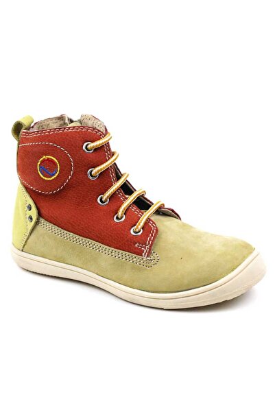 tino Children's high boots, made of natural Leather 3144-PARNIL/BROWN/RED/3