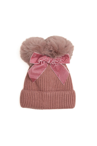 melvelo Crocheted cap, padded, 2 detachable pads, fixed bow, Melvelo, Luxury ...