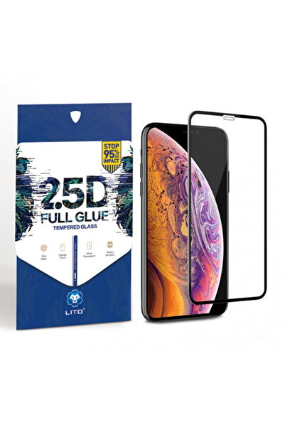 Lito Folie pentru iPhone 15 - 2.5D FullGlue Glass - Black