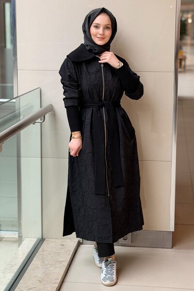 Nuss Triko Detaylı Brokar Kap