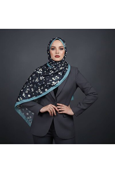 TAMA شال بنمط ديزي باللونين الأسود والأخضر