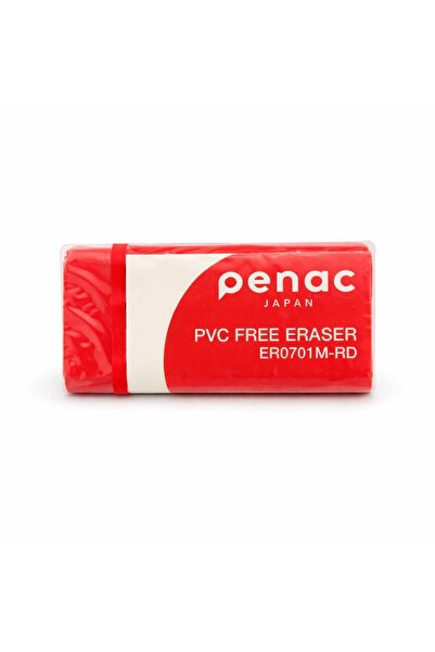 PENAC Radieră roșie de dimensiune medie, fără PVC, Nr.:24 (ER0701M-RD) 1 bucată
