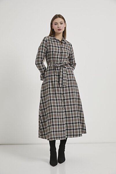 Arma Life ARMALIFE 0438 Καρό ΦΟΡΕΜΑ ΜΕ ΛΕΠΤΟΜΕΡΕΙΕΣ ΣΕ ΣΤΥΛ ΠΟΥΚΑΜΙΣΟ ΓΥΝΑΙΚΕ...