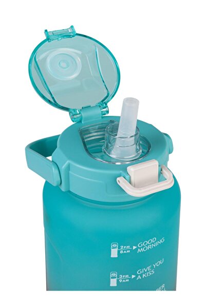 Vagonlife Polycarbonate Flask with Straw 2000 ml - Blue Standard