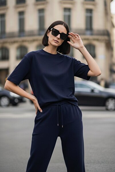 royal prime Women's Crew Neck Short Sleeve Modal Two-Piece Set