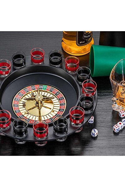 ErCorp Rulet Oyunu 16 Shot Bardaklı Masa Oyunu