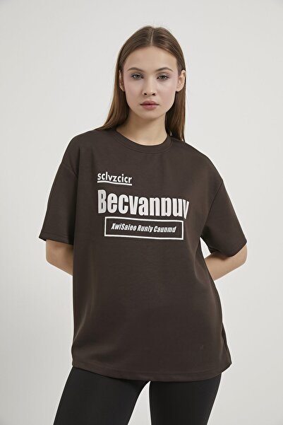 Arma Life Armalife 7670 Bi̇s Collar Printed Premium Women's T-Shirt