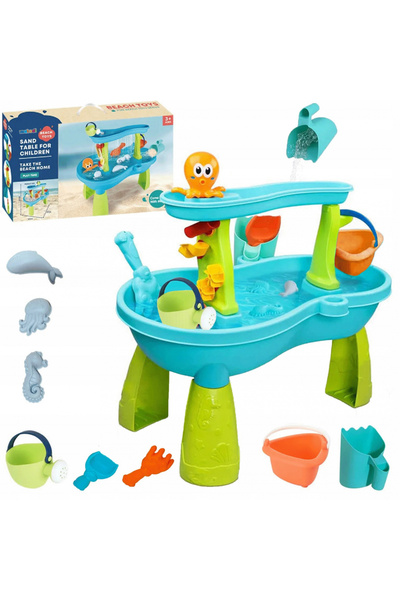 Matadi Masuta de joaca cu apa si nisip Play Time cu 18 accesorii incluse,nive...