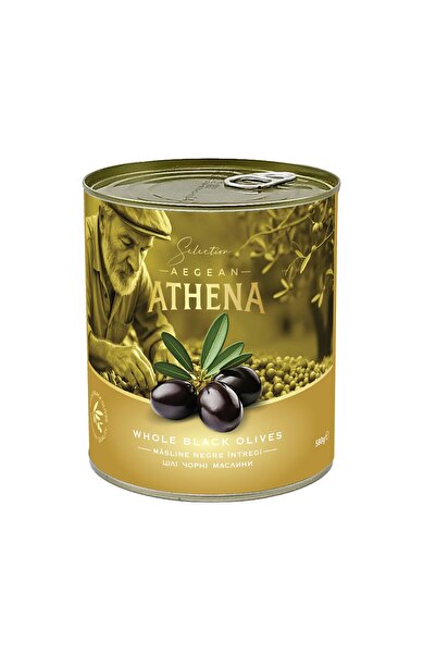 AEGEAN ATHENA MASLINE NEGRE INTREGI CUTIE N.W. 850G/ D.W. 400G