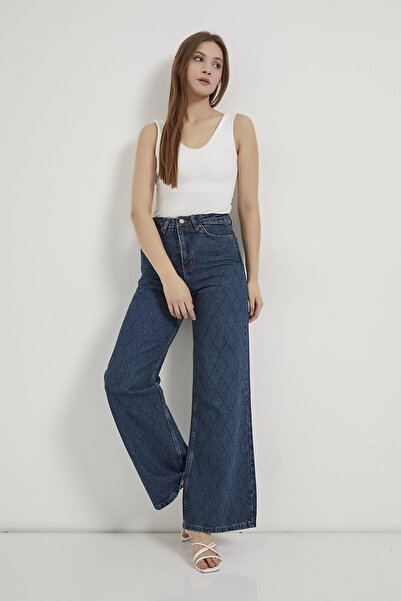 Arma Life Armalife 058 high waist stone Wide-Leg Denim women's trousers