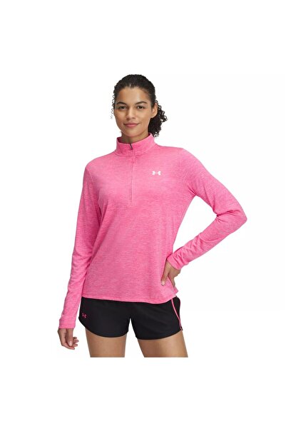 Under Armour UA Tech 1/2 Zip- Twist 1384225-672 Women's Pink Sportswear – Size M