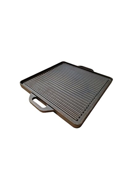 OEM Reversible Cast Iron Griddle, Smooth & Grill, 42x42 cm
