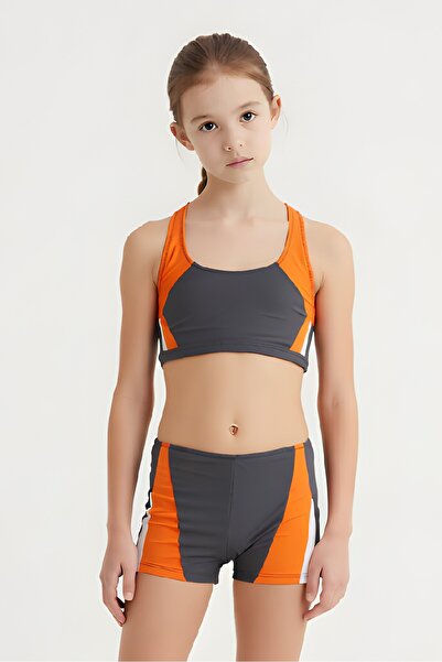 Estiva Kız Çocuk Boxer'lı Yüzücü Bikini Takımı