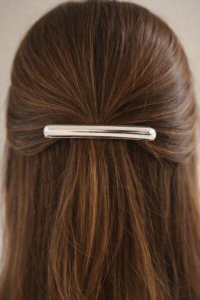 TAKIŞTIR Metalna automatska kopča srebrne boje