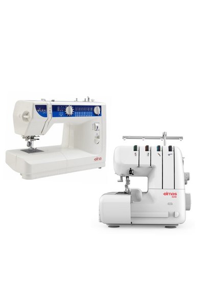 ELNA 240 Dikiş Nakış Makinesi ve Elmas 328 Overlok Makinesi