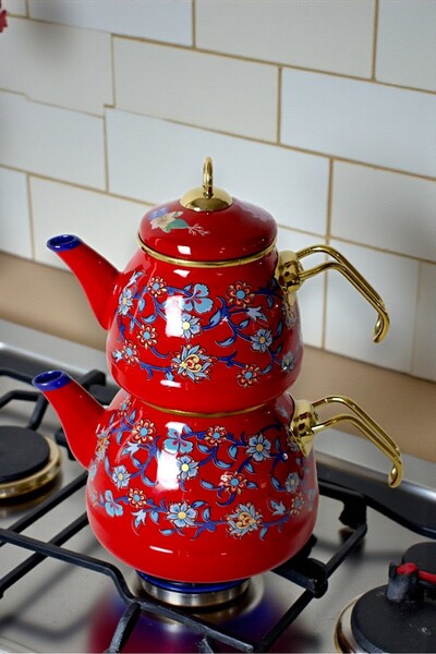 İnci Emaye 3.5Lt Enamel Teapot Set