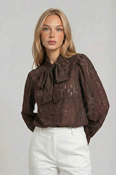 OLSAMODA Women's Princess Collar with Tie-Up Detail Flexible Premium Lace Fab...