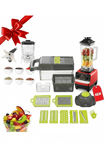 Primo Plus Professional 3-in-1 Kitchen Set: 2L High-Power Blender, Food Proce...