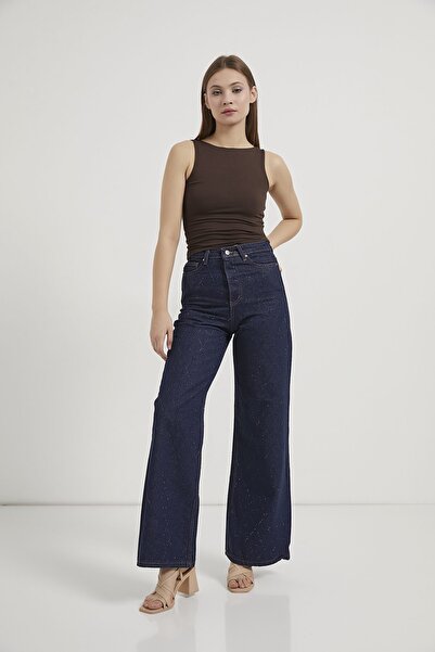 Arma Life Armalife 058 high waist stone Wide-Leg Denim women's trousers