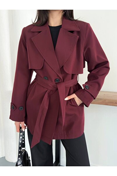 VESS MODA Αντιανεμικό Κοντό Μπουφάν με Λεπτομέρεια Αντιανεμικού Μηχανισμού στ...