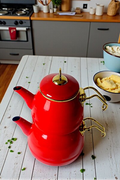 İnci Emaye 3.5Lt Enamel Teapot Set