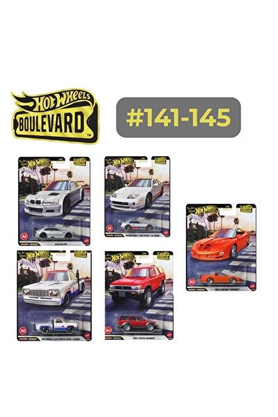 HOT WHEELS Boulevard Premium 2026 Mix 1 Set #141–145 1:64 Model Arabalar