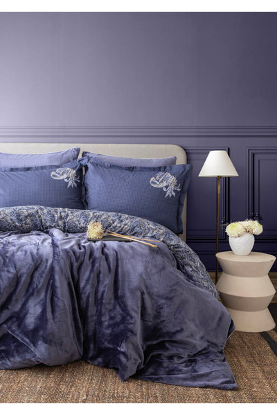 Apricitas HOME Çift Kişilik Antica İndigo My Touch Nevresim Takımı