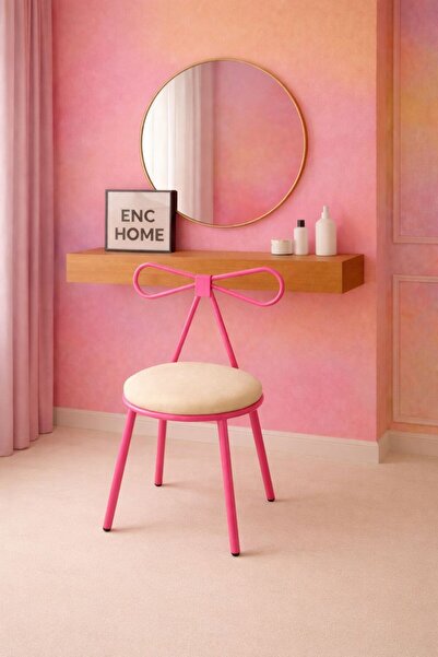 EFAKS pembe çocuk odası fiyonklu sandalye